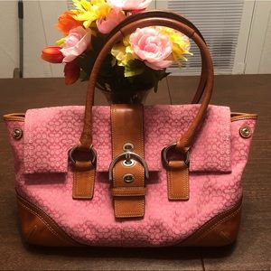 Gently Love Pink and Brown Coach 👛